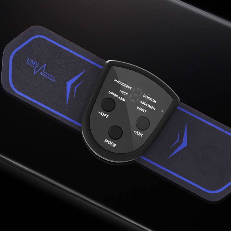 Parches de masaje cervical portátiles con carga, mini parche de masaje cervical, relajación muscular, masaje de baja frecuencia para hombros y cuello.