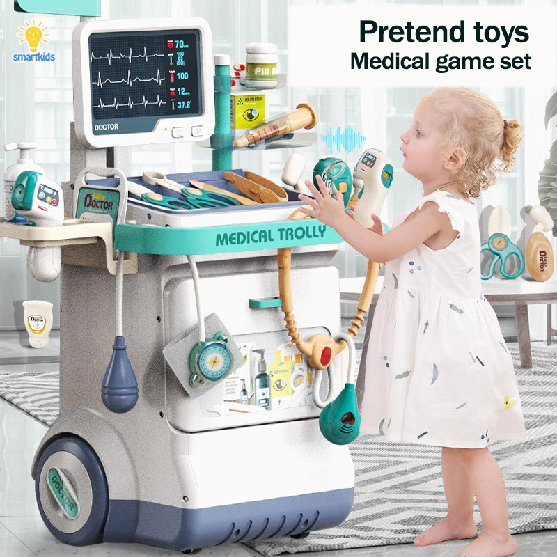 Juego completo de accesorios de médico para niños / Luz y sonido multifunción / Juguetes educativos para niños / Médico médico