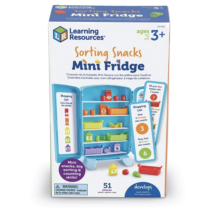 Recursos de aprendizaje: Mini refrigerador para clasificar bocadillos