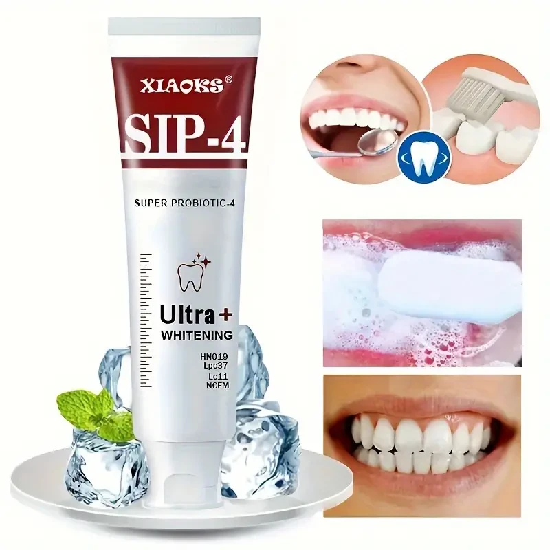 Pasta dental blanqueadora probiótica, refresca el aliento