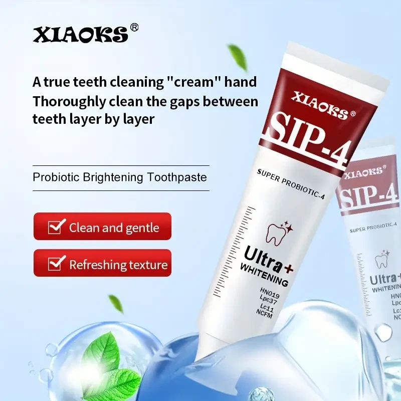Pasta dental blanqueadora probiótica, refresca el aliento
