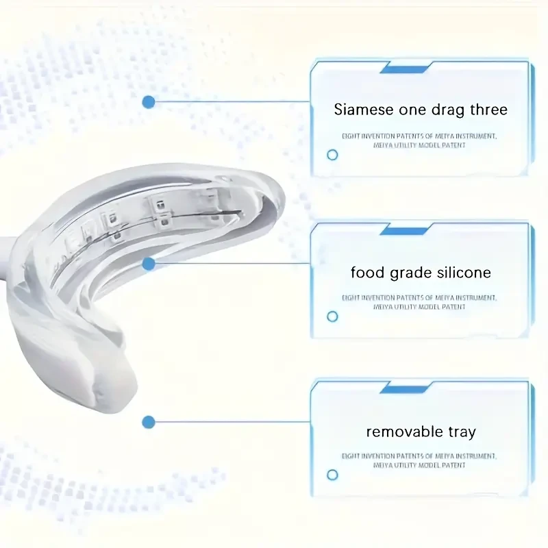 Dispositivo de blanqueamiento dental 4 en 1 con alimentación por USB, kit de limpieza dental portátil