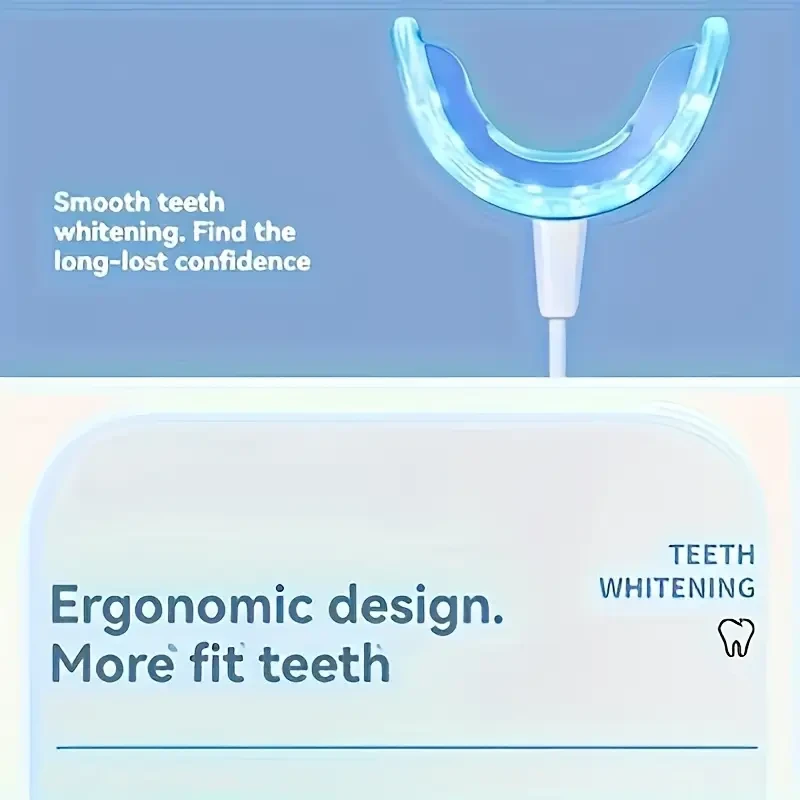 Dispositivo de blanqueamiento dental 4 en 1 con alimentación por USB, kit de limpieza dental portátil