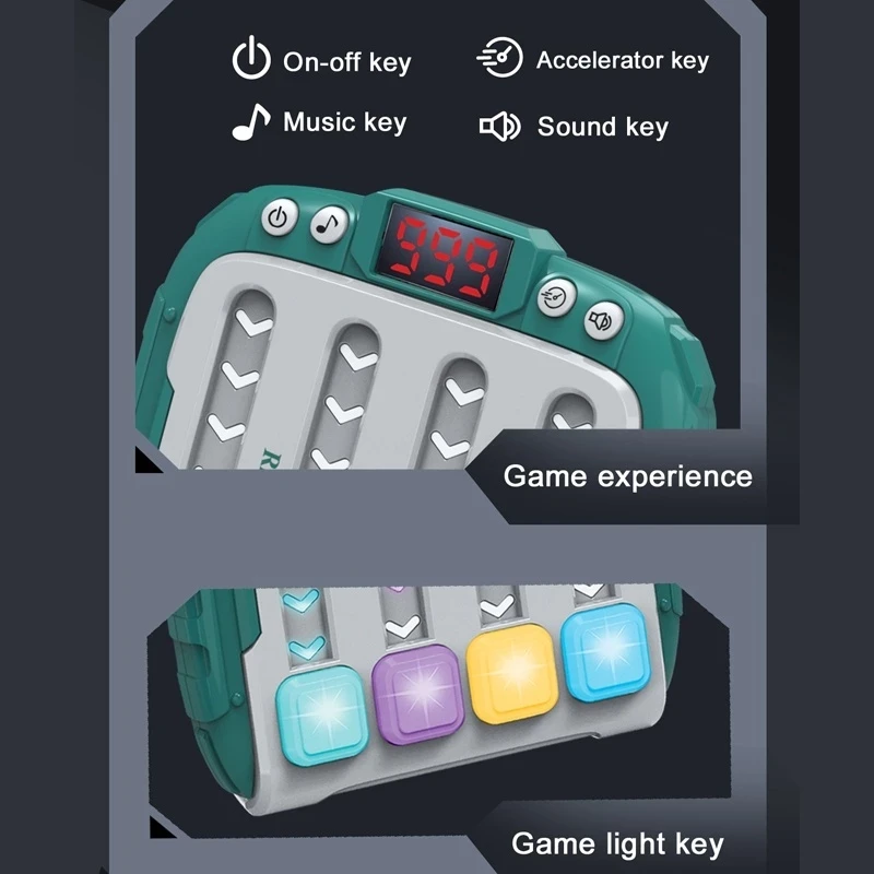 Pop It - Juego de música electrónico para niños, rompecabezas de pensamiento rápido con clics para entrenar la concentración