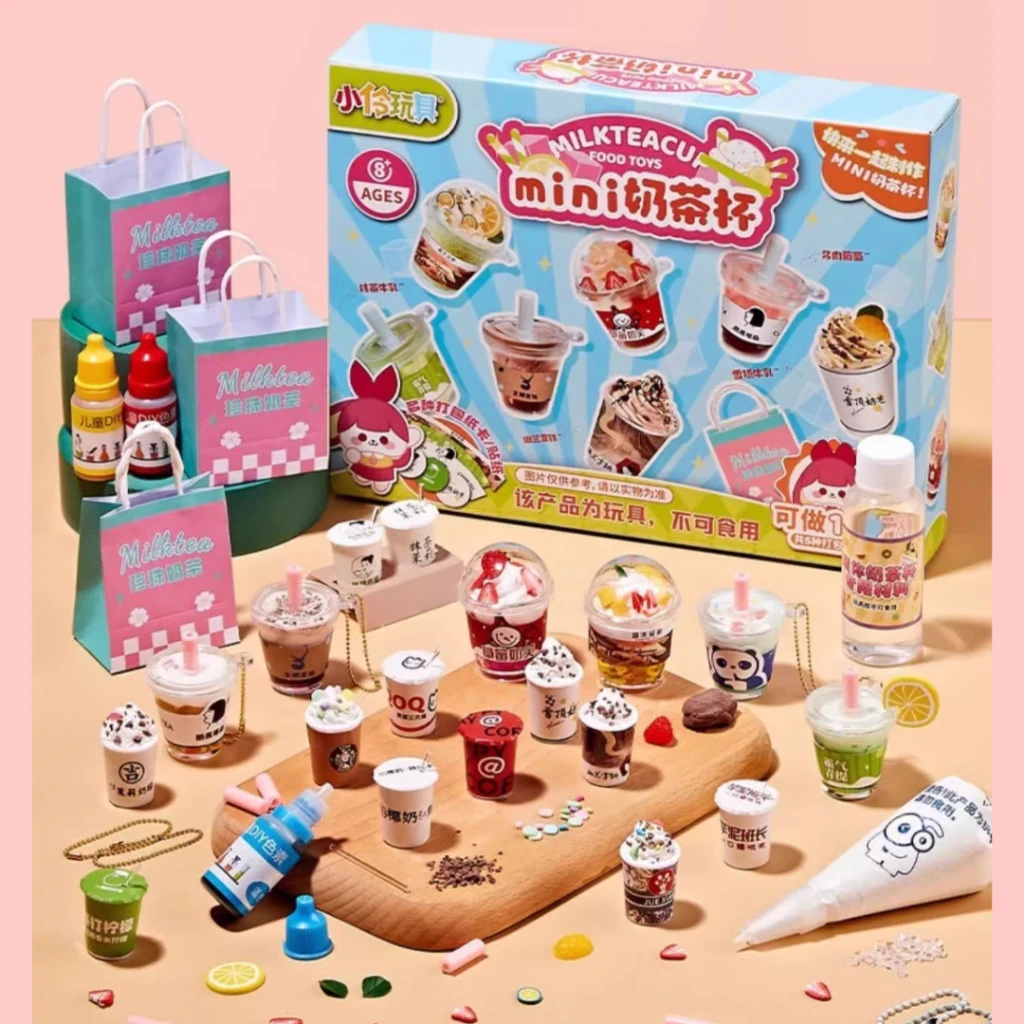 Mini juguetes educativos de comida hechos a mano para que los niños preparen comida
