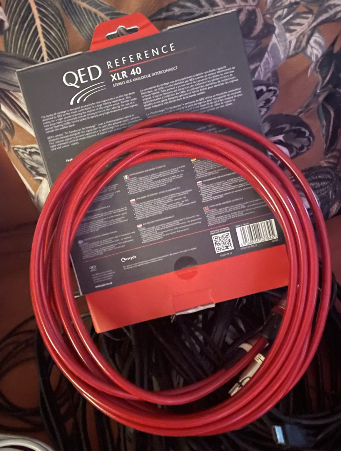 QED Reference 40 XLR a XLR (EN CAJA como nuevo) par de 3 m - conectores I/C fabulosos