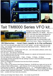 Kit VFO Tait Serie 8100... 99 memorias, etc.