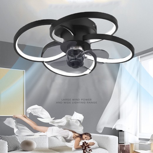 Lámpara de techo redonda y atmosférica para dormitorio