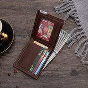 Cartera plegable personalizada con foto grabada