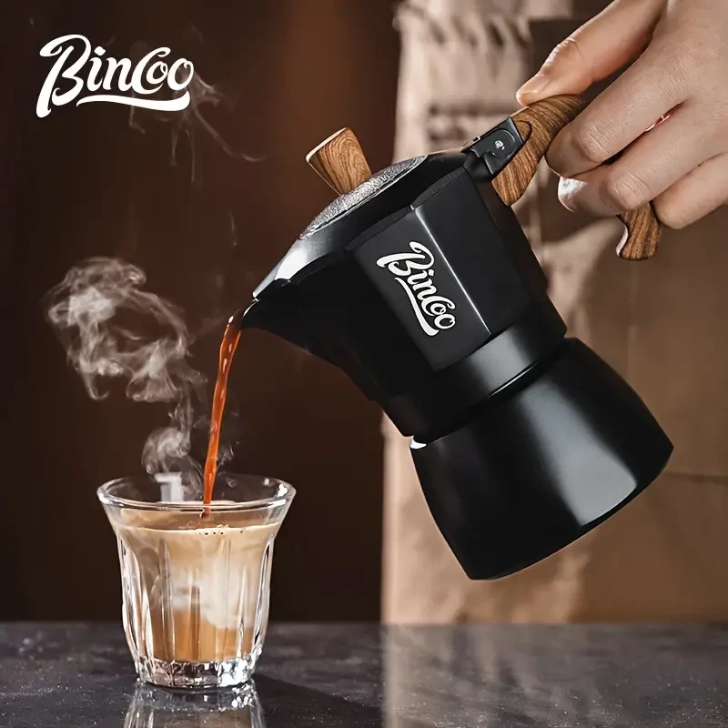 Cafetera de moca de doble válvula estilo italiano