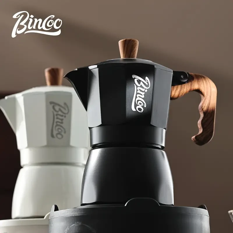 Cafetera de moca de doble válvula estilo italiano