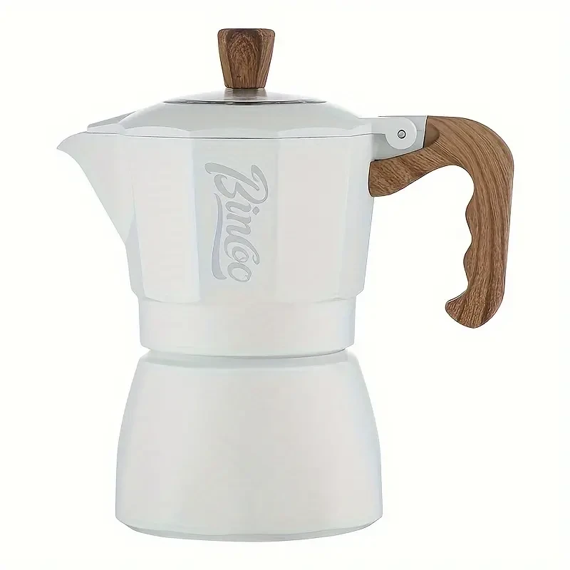 Cafetera de moca de doble válvula estilo italiano