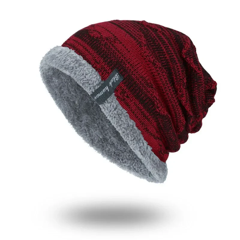 Gorro de lana de punto para ciclismo al aire libre para mujer