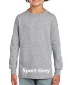 Camiseta juvenil de manga larga de algodón ultra suave para niños, impresión personalizada, camiseta