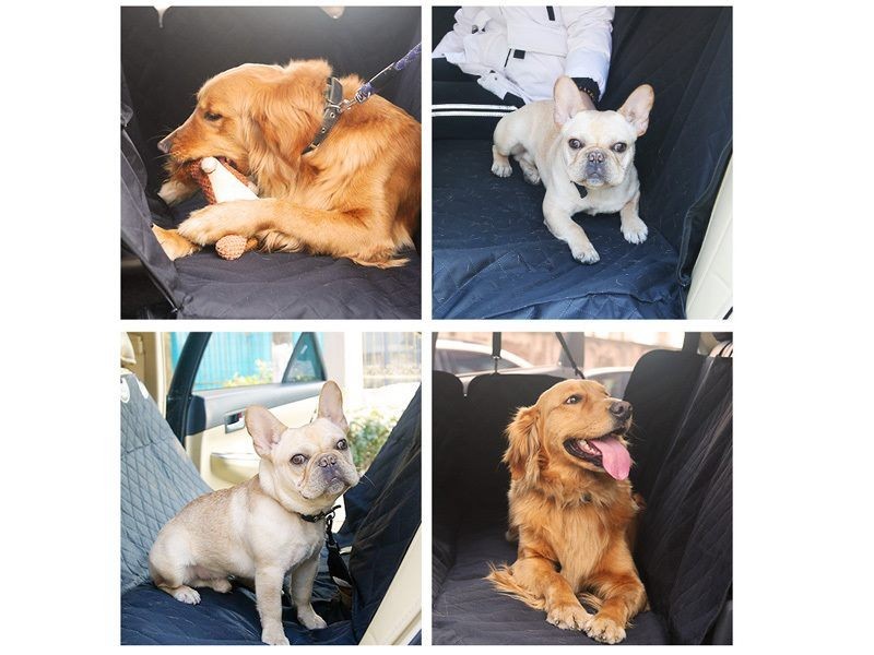 Funda impermeable para asiento trasero de coche para mascotas, hamaca, antideslizante, protectora, multifunción