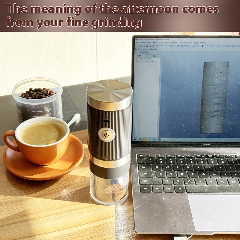 Molinillo de café eléctrico portátil con carga USB