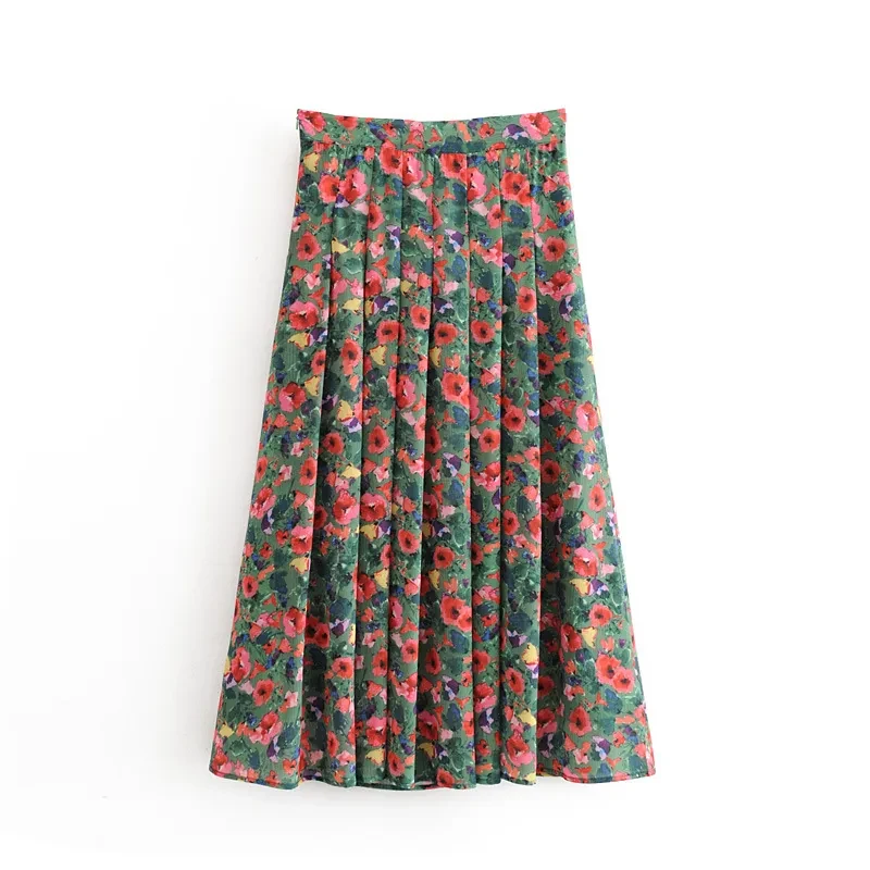 floral skirt