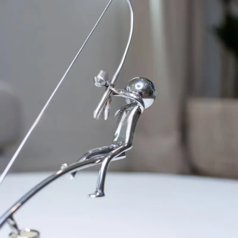 🎣The Fisherman Balancing Sculpture