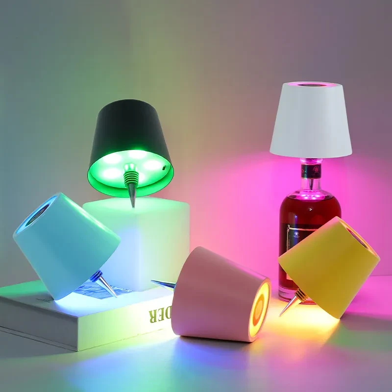 3 Color Rechargeable LED Bottle Lights