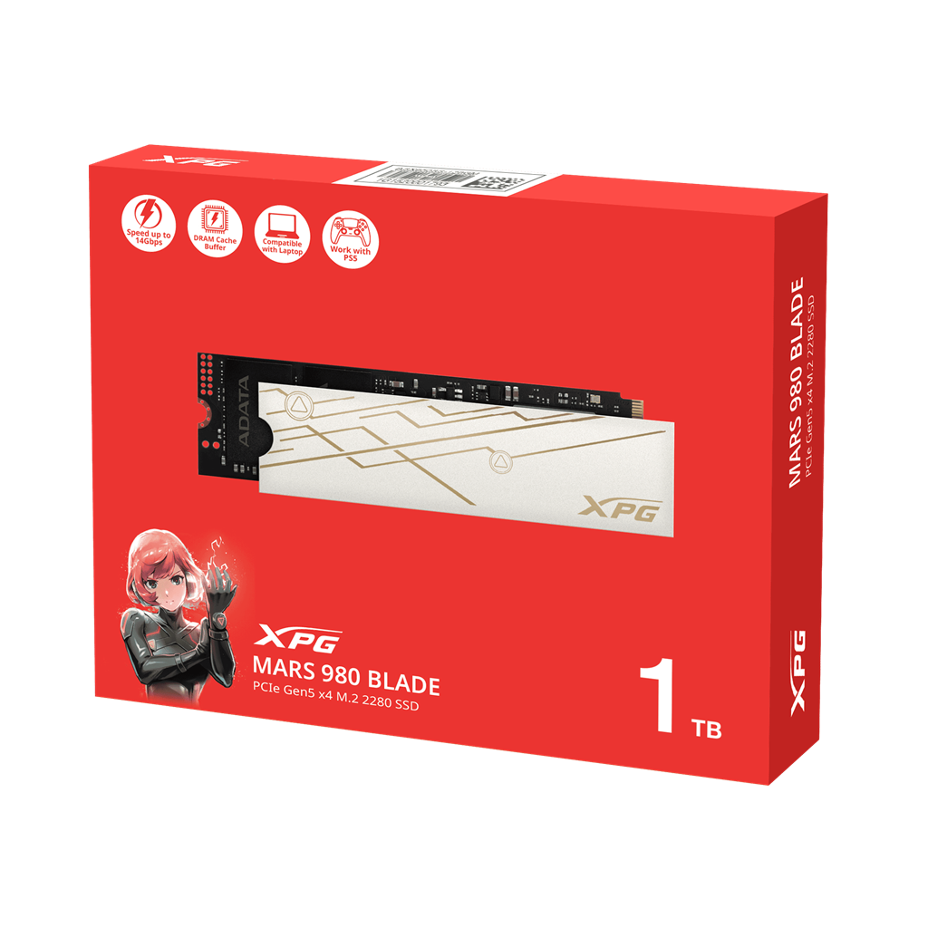 XPG Mars 980 Blade PCIe Gen5x4 M.2 2280 SSD 1TB SSD