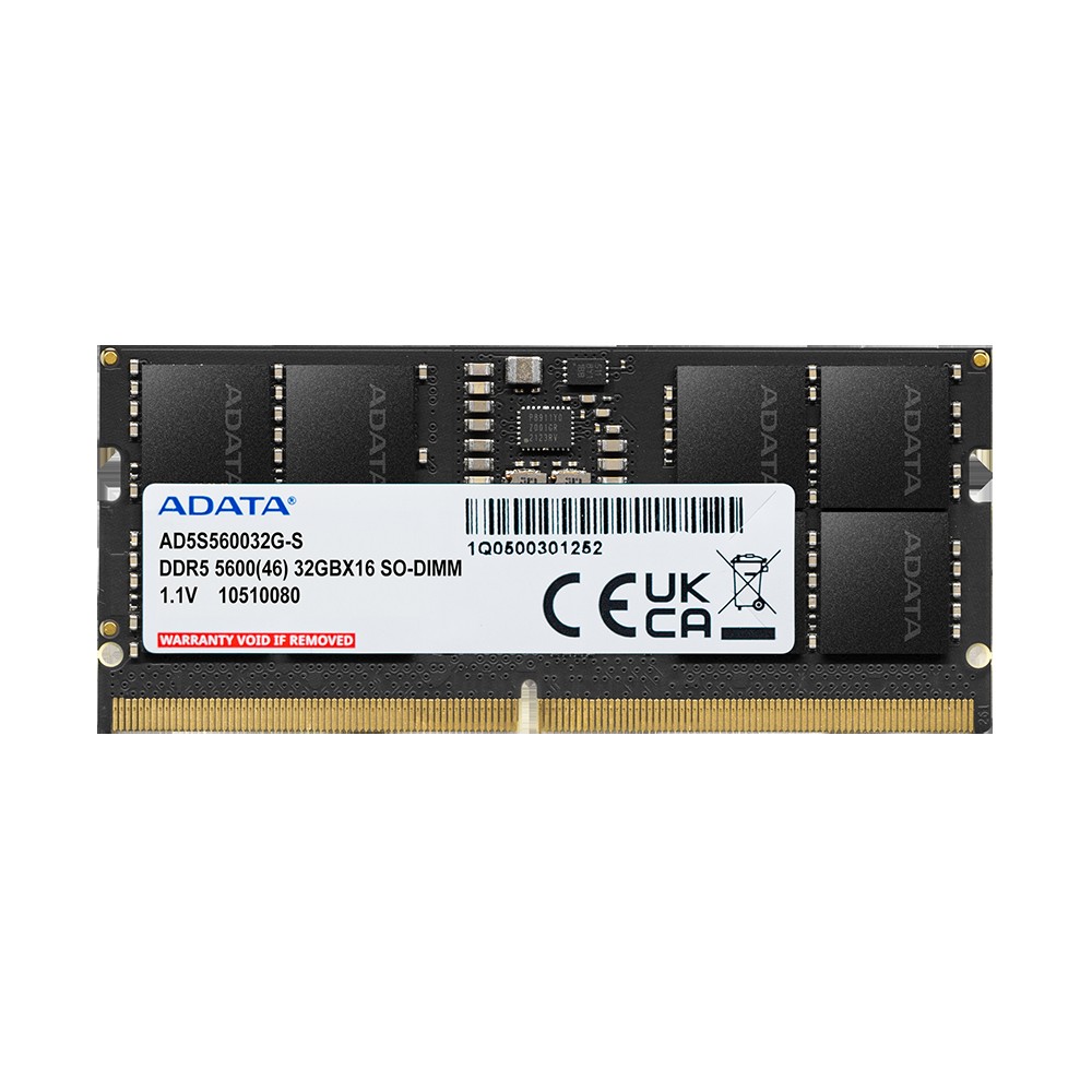 ADATA 16GB DDR5-5600 2048x8 SODIMM Lifetime wty