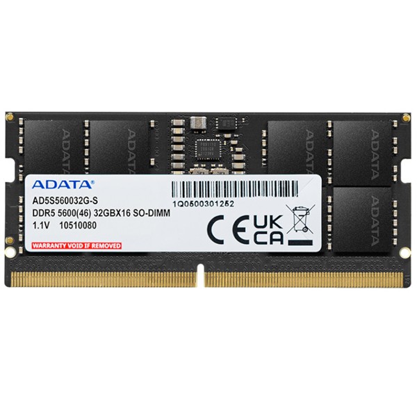 ADATA 32GB DDR5-5600 2048x8 SODIMM Lifetime wty