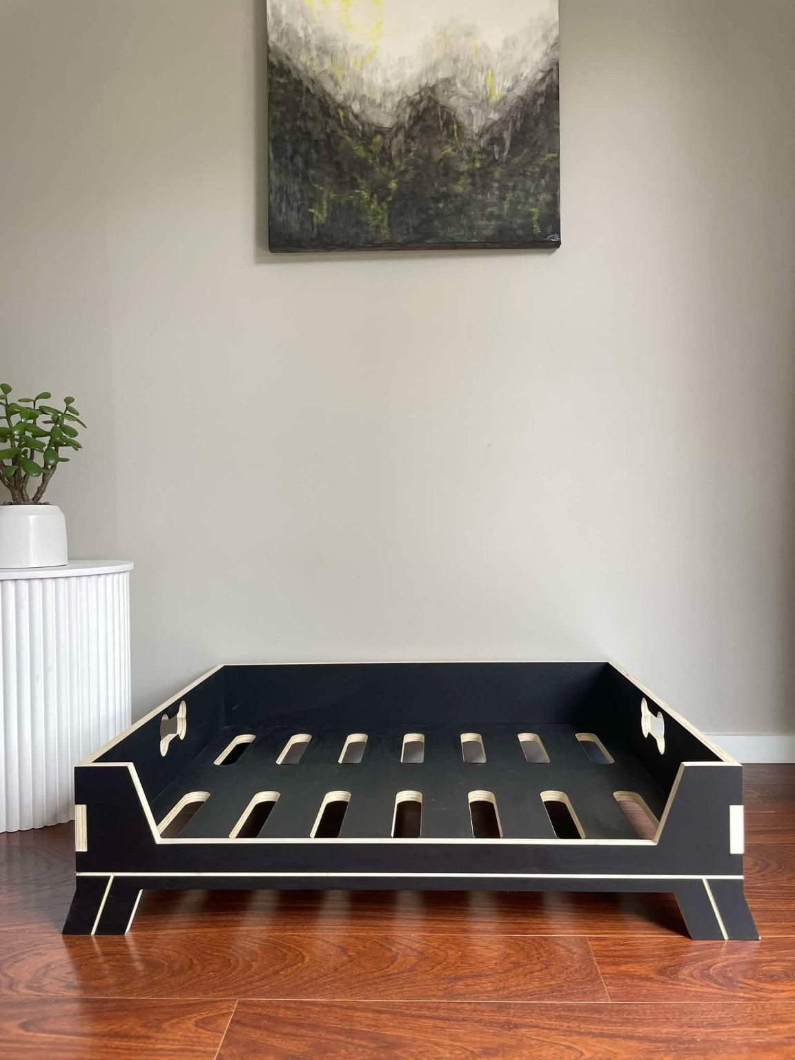 Cama de lujo para perros con estructura