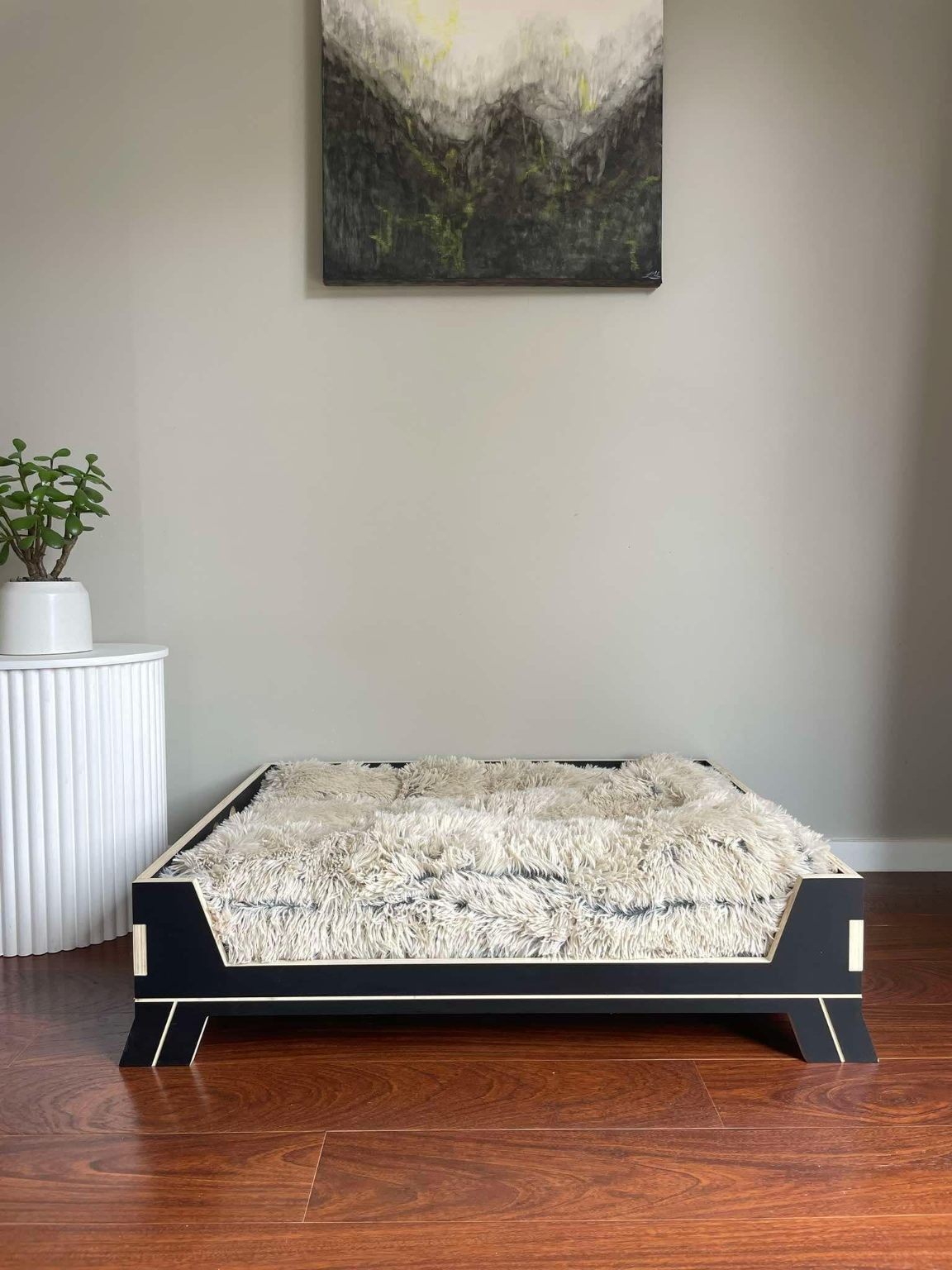 Cama de lujo para perros con estructura