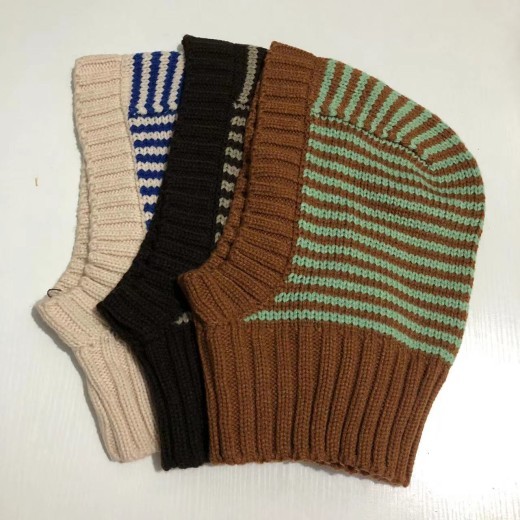 Gorro de punto cálido con protección para el cuello y nuevo jersey de otoño e invierno