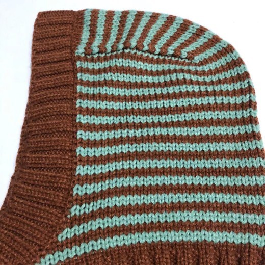Gorro de punto cálido con protección para el cuello y nuevo jersey de otoño e invierno