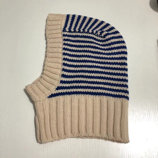 Gorro de punto cálido con protección para el cuello y nuevo jersey de otoño e invierno