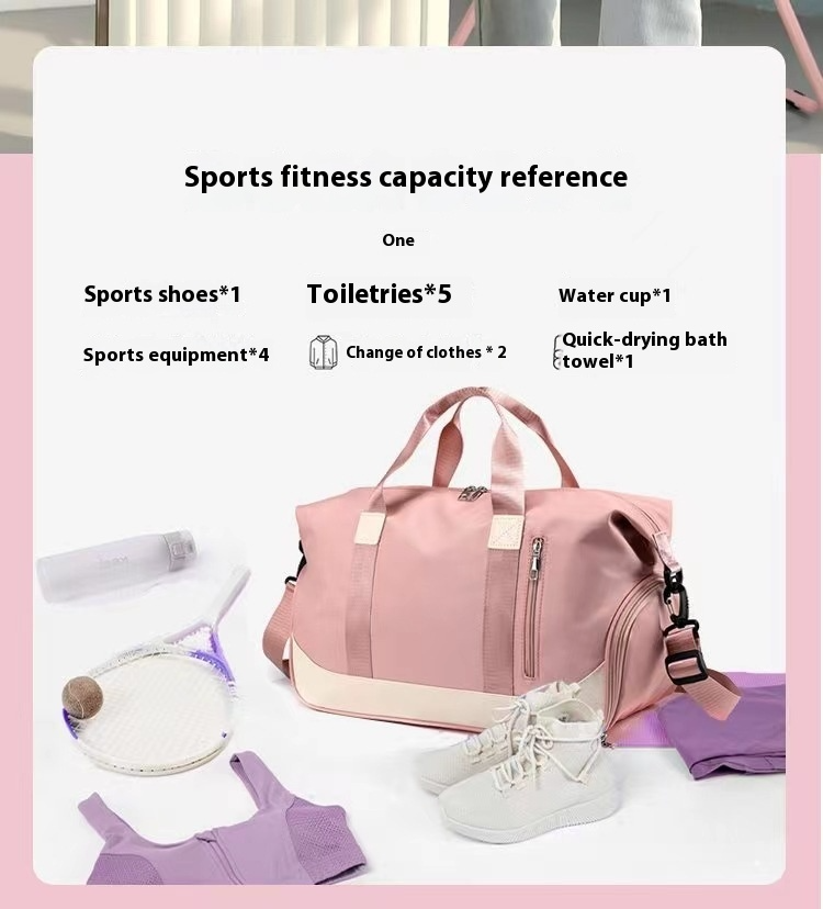 Bolso bandolera multifuncional de un solo hombro para yoga, con asa cubreobjetos, ideal para viajes cortos