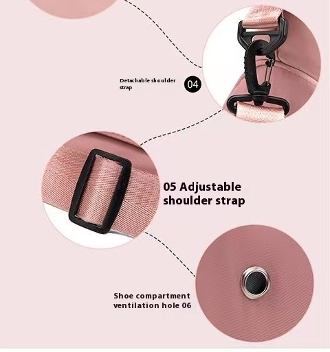 Bolso bandolera multifuncional de un solo hombro para yoga, con asa cubreobjetos, ideal para viajes cortos