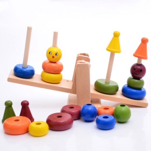 Juguetes de bloques de construcción de anillos de rompecabezas para niños