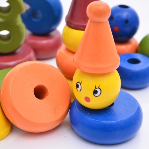 Juguetes de bloques de construcción de anillos de rompecabezas para niños