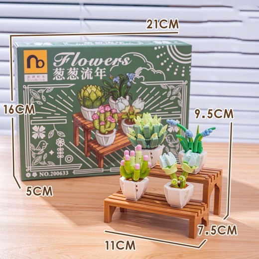 Juguetes de bloques de construcción de regalo de decoración para niñas