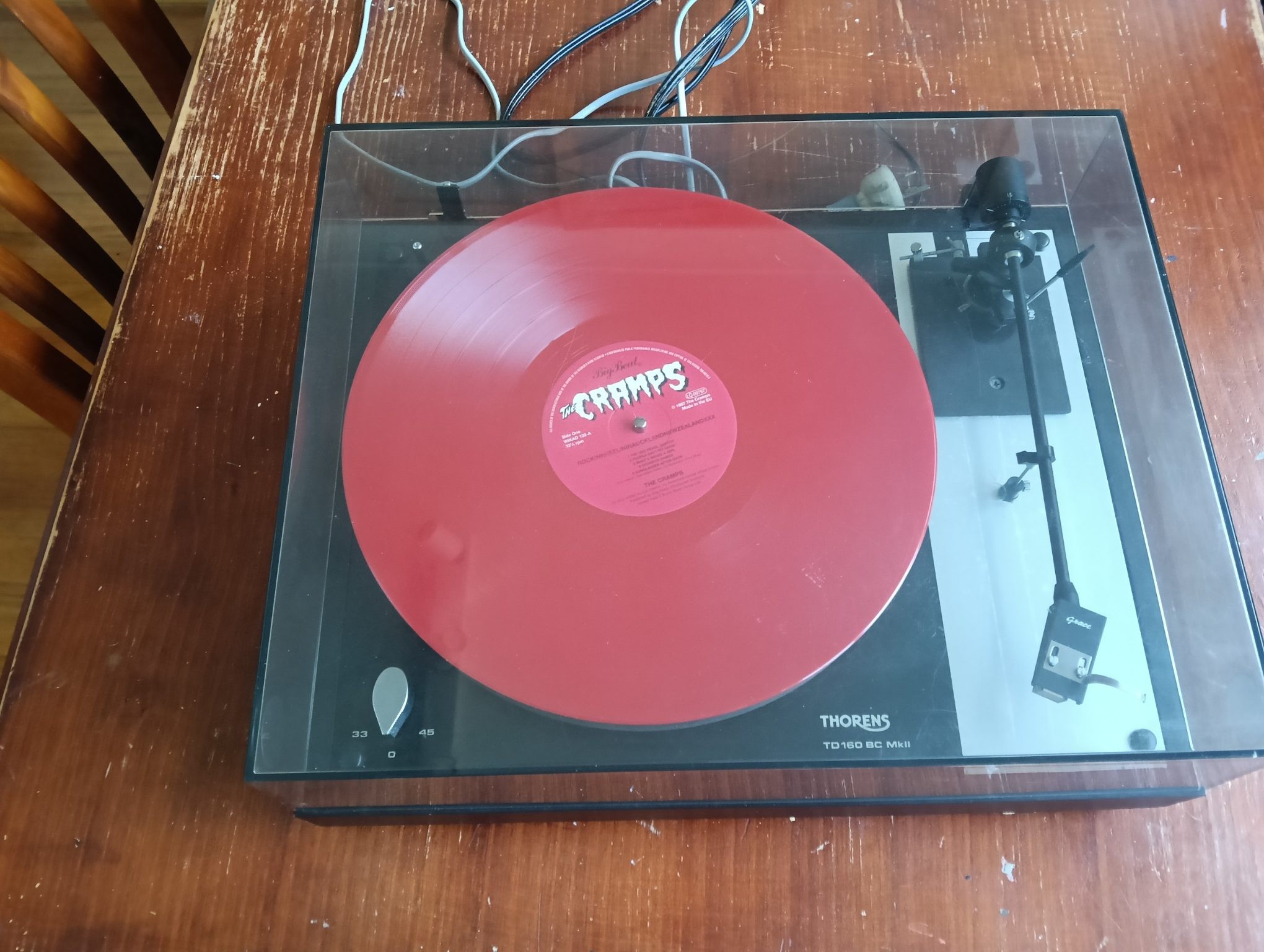 Thorens TD 160 BC MKII con brazo Grace G-707 y cartucho Sumiko Pearl