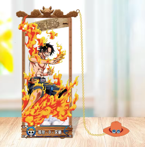 Marcapáginas metálicos de One Piece con personajes de dibujos animados, accesorios de anime para verdaderos fans