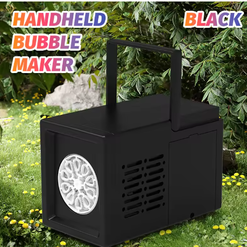 Burbuja eléctrica de mano de 10 agujeros para niños, totalmente automática, para bodas y cumpleaños al aire libre, sin batería y con agua de burbujas.