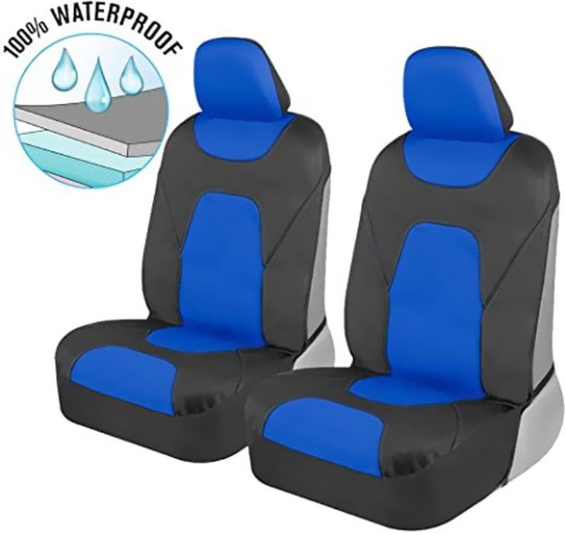 Funda impermeable para asiento delantero tipo butaca de neopreno para 2 plazas, ajuste universal