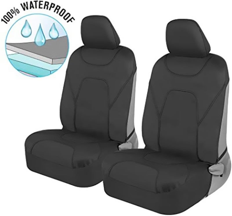Funda impermeable para asiento delantero tipo butaca de neopreno para 2 plazas, ajuste universal