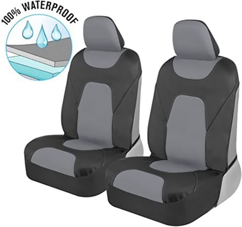 Funda impermeable para asiento delantero tipo butaca de neopreno para 2 plazas, ajuste universal