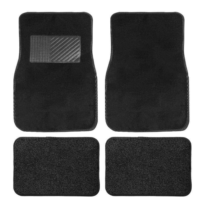 Juego de 4 alfombrillas de PVC para coche (2 delanteras y 2 traseras)