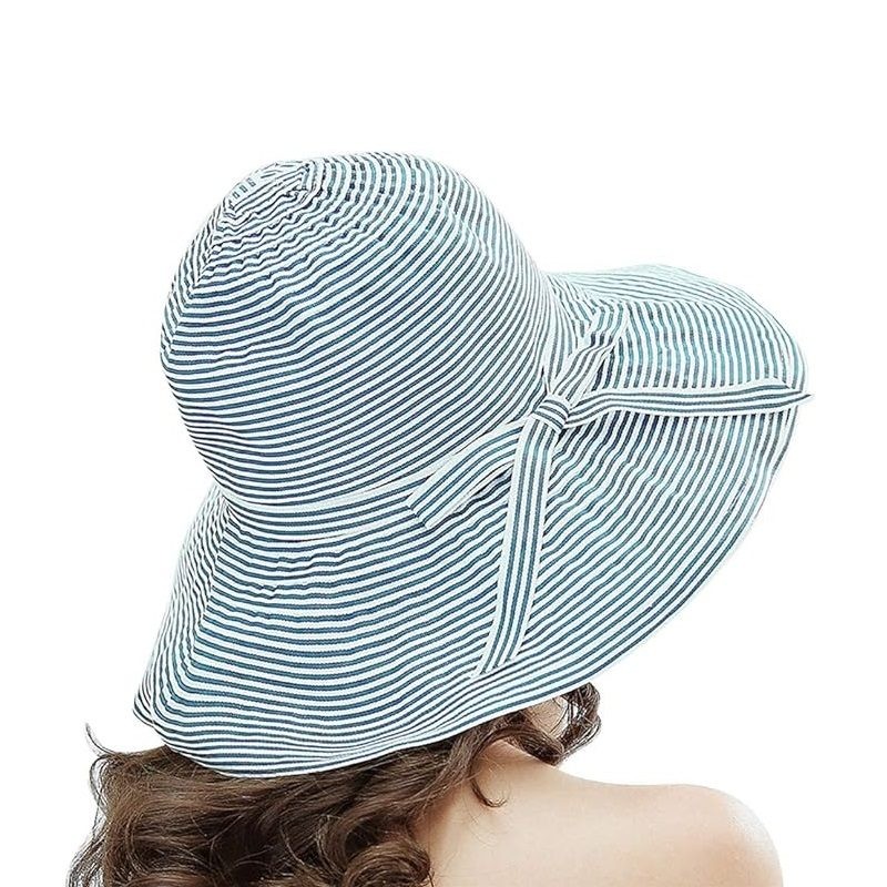 Sombrero de ala ancha para mujer, ideal para pesca al aire libre, senderismo y protección UV.