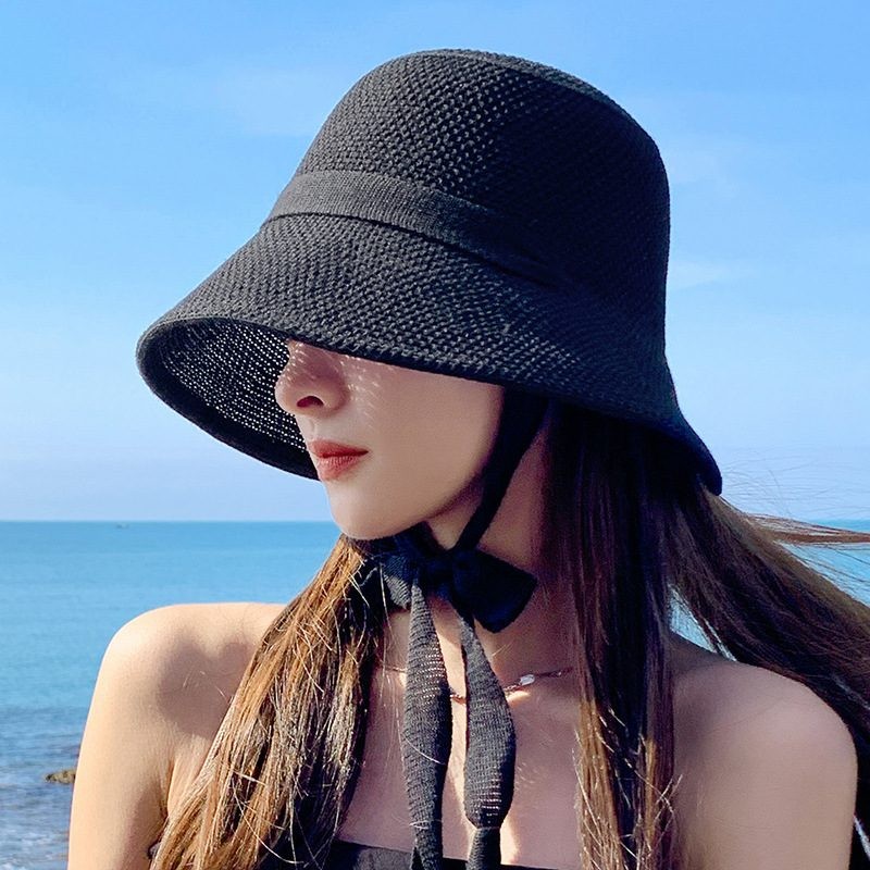Sombrero de paja para mujer, de ala ancha, flexible, estilo Derby, para playa, verano, 3 colores