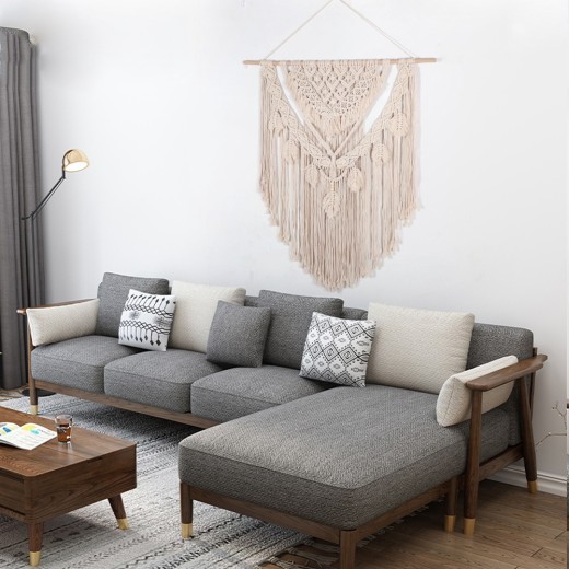 Tapiz de gran tamaño tejido a mano para decoración del hogar