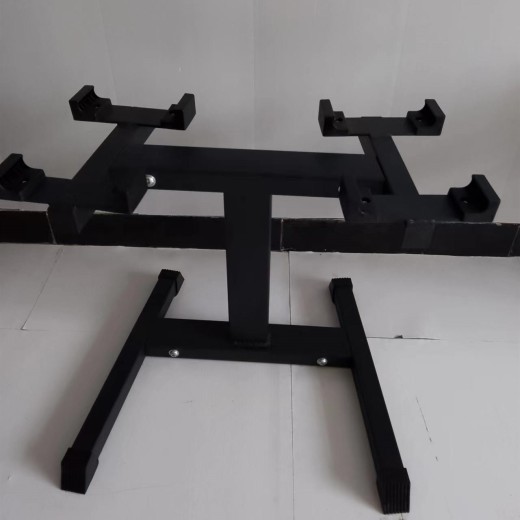 Gimnasio en casa para hombres y mujeres con soporte ajustable para mancuernas