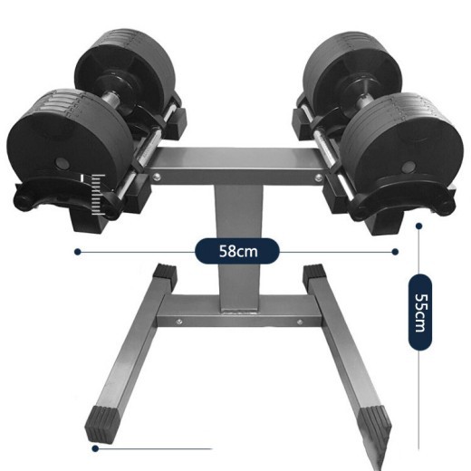 Gimnasio en casa para hombres y mujeres con soporte ajustable para mancuernas