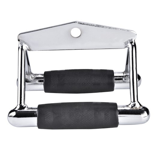 Barra triangular de acero para dominadas, accesorio de cable para entrenamiento en gimnasio o en casa.