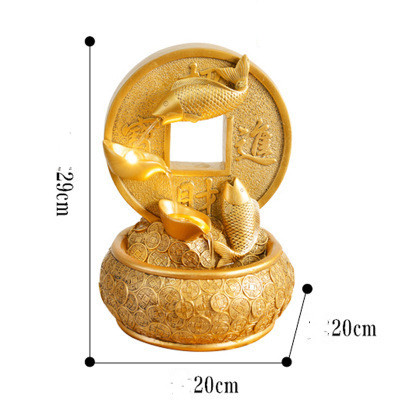 Adornos Feng Shui para fuente de agua, decoración de peces, hogar, oficina, sala de estar